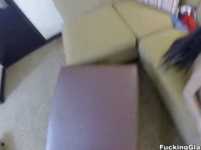 Long haired hottie picked up and fucked POV