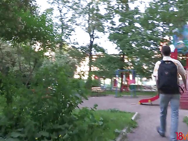Young Russian couple doing dirty things