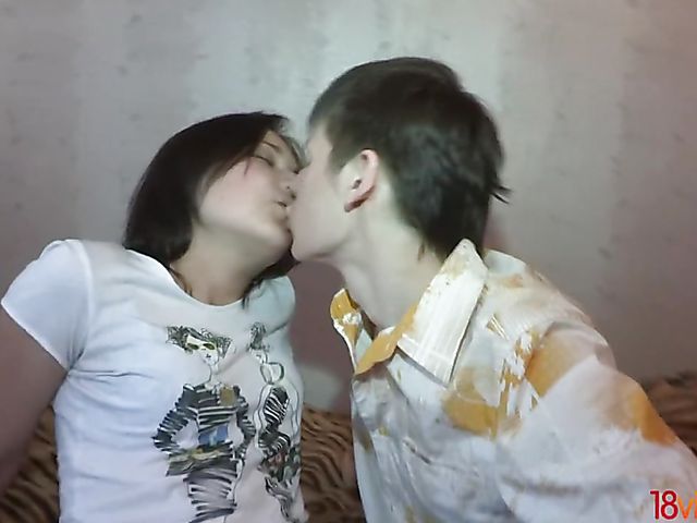 Young Russian couple doing dirty things