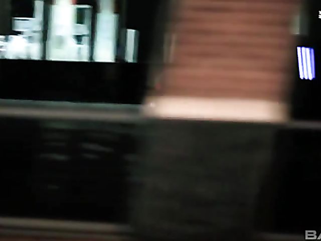 Blonde beauty sucking and fucking in the limo