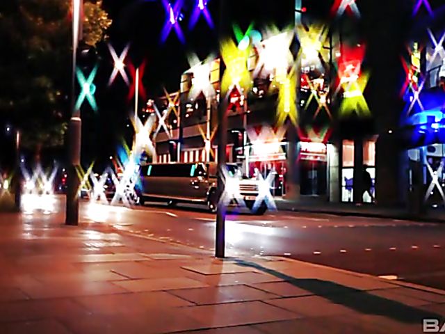 Blonde beauty sucking and fucking in the limo