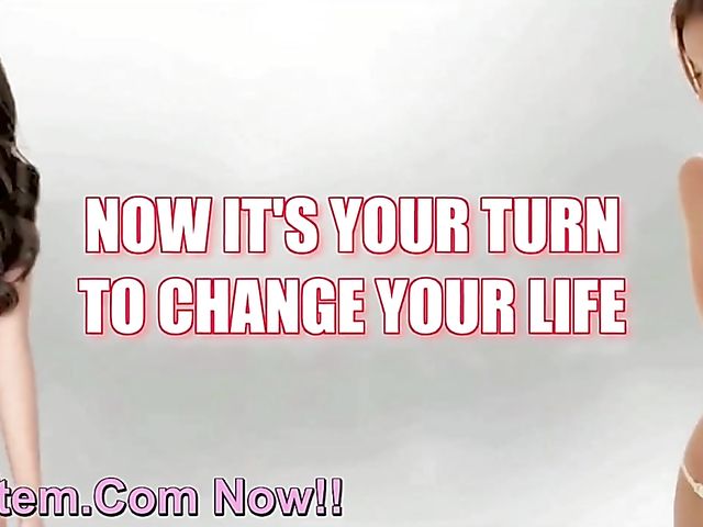 Pigtails teen DP with two bad boys and facial