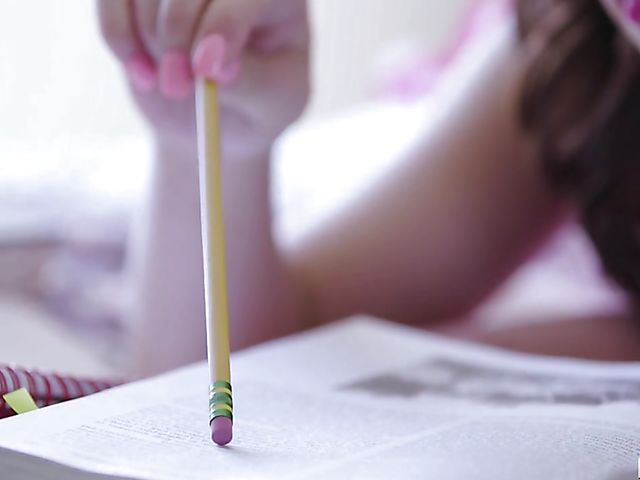 Natural teen Lily Jordan fucked in bed in retro style