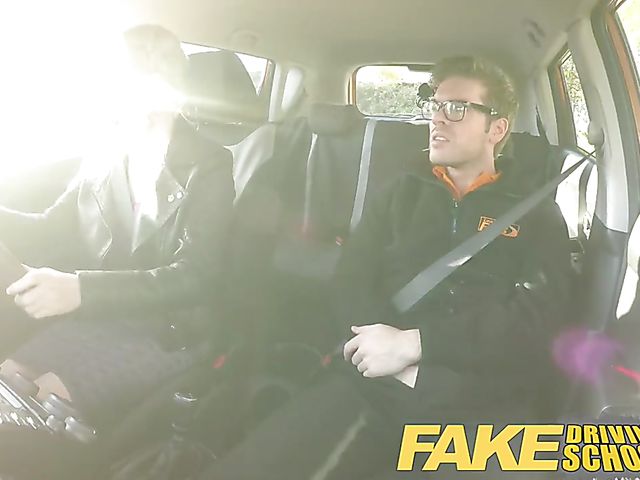 Huge tits driving student Carly gets fucked