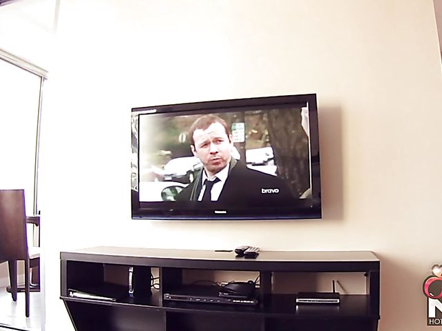 Busty redhead mom gets dildoed from your point of view