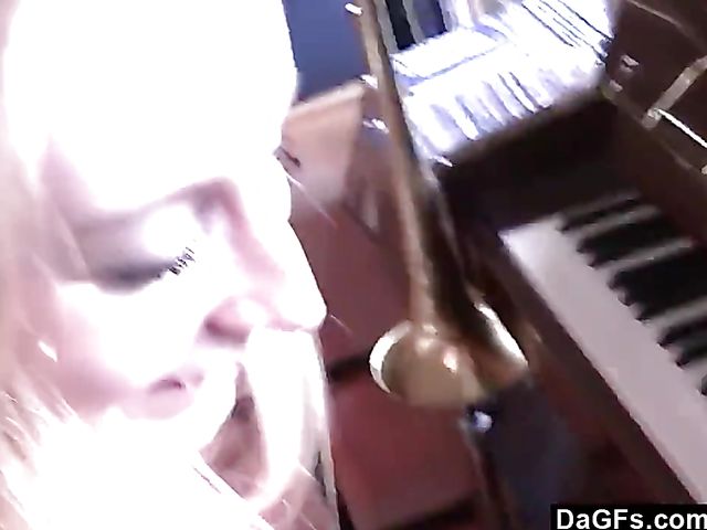 Blue-eyed teen GF gets pounded from your perspective