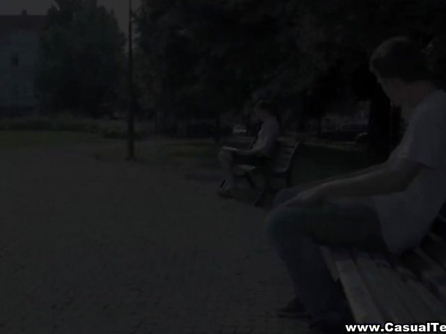 Euro teen in specs gets slammed by a boy