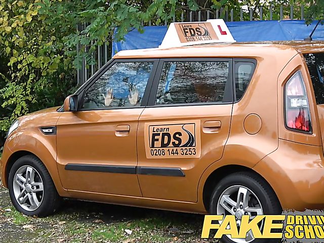 Ebony student gets banged in the backseat