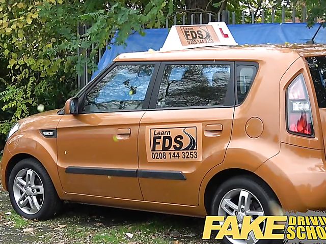 Ebony student gets banged in the backseat