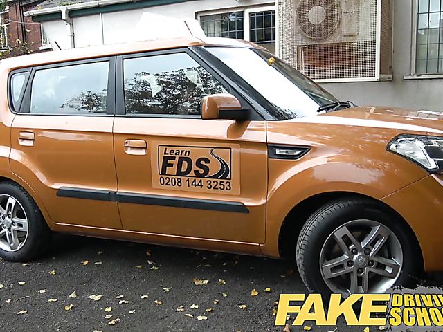 Ella Hughes and Jasmine Jae  share cock in the car