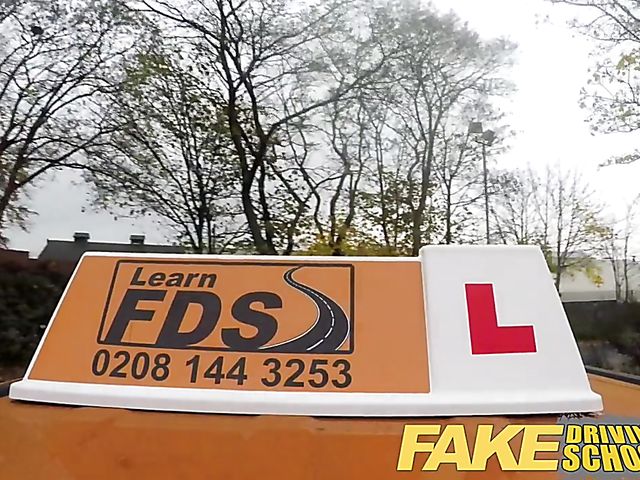 Redhead teen Ella Hughes gets rammed in the car