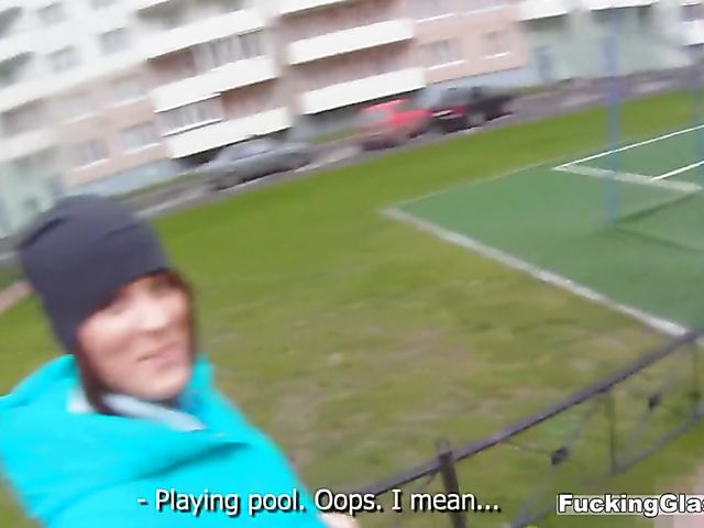 Russian amateur gets pounded in POV