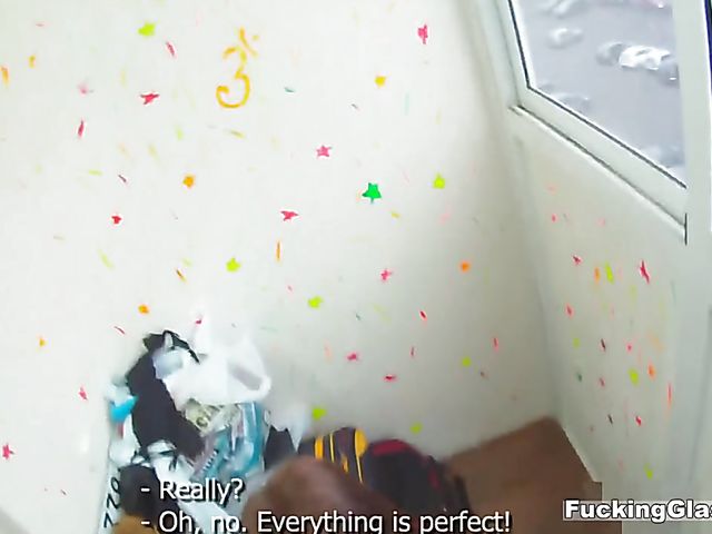 Russian amateur gets pounded in POV