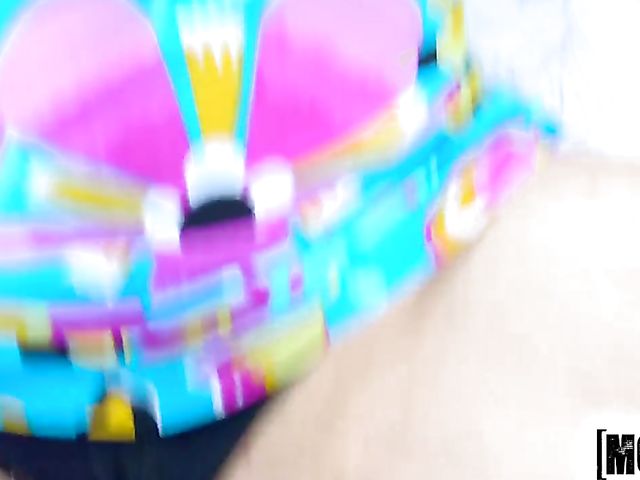 Outdoor POV with easy teen Alana Moon