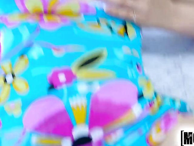 Outdoor POV with easy teen Alana Moon