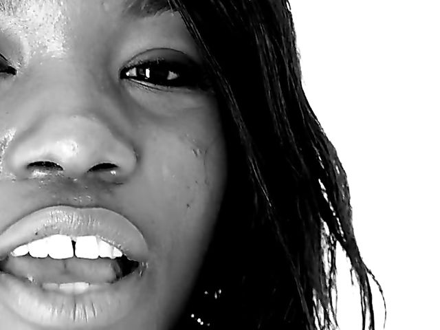 Interracial gangbang DP with horny black girl Mya Mays