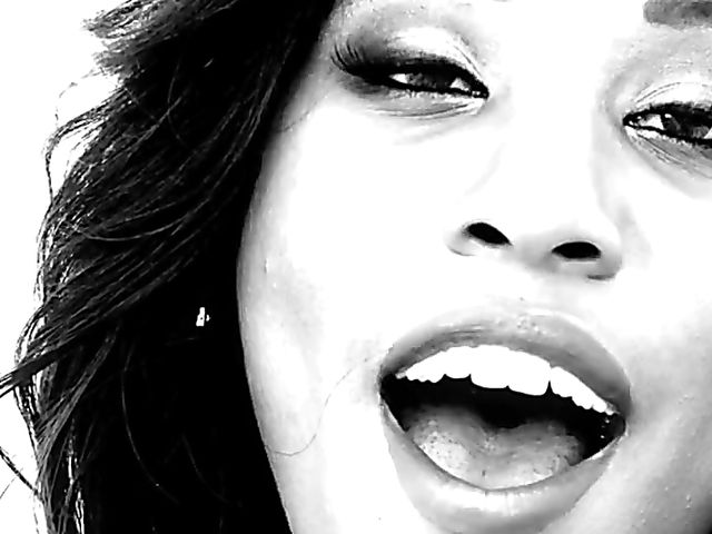 Petite black hottie Ashley Pink gets DPed