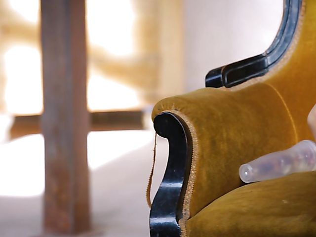 French babe Clea Gaultier masturbating in red lingerie