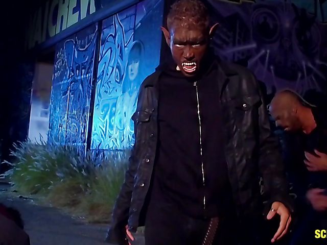 Megan Rain double penetration with the monsters