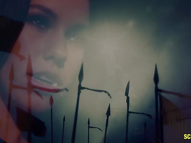 Megan Rain double penetration with the monsters