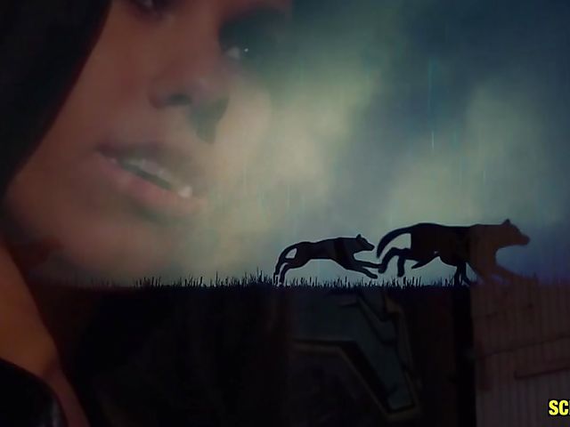 Megan Rain double penetration with the monsters