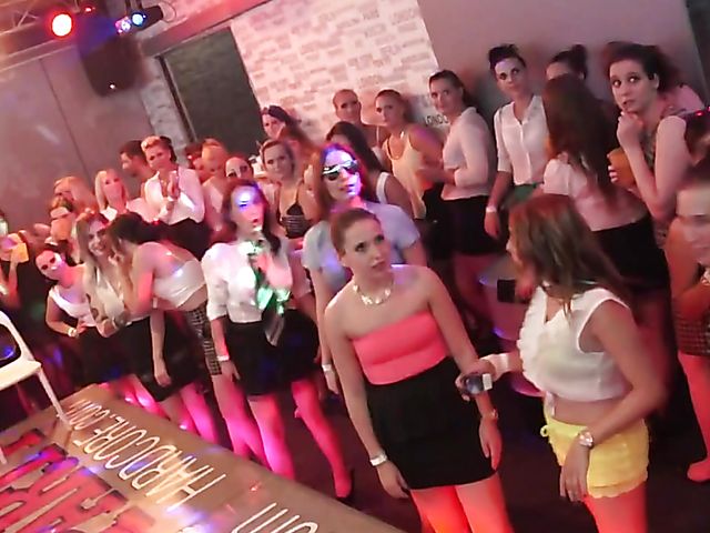 Awesome hardcore party with the strippers