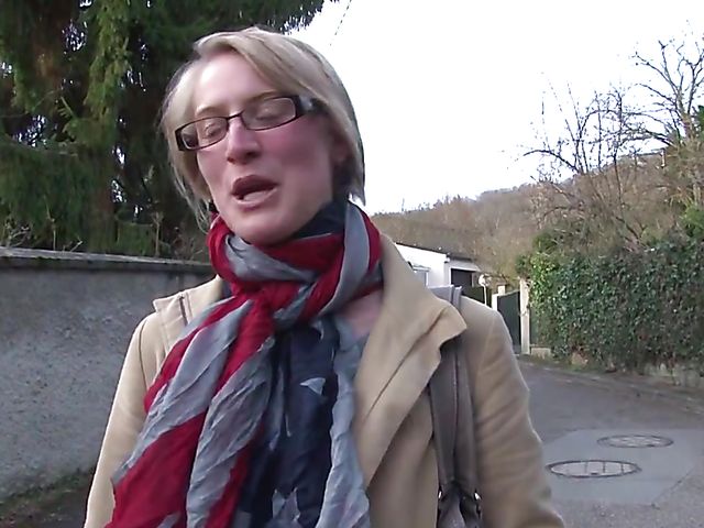 Busty French amateur getting her pussy and butt fucked