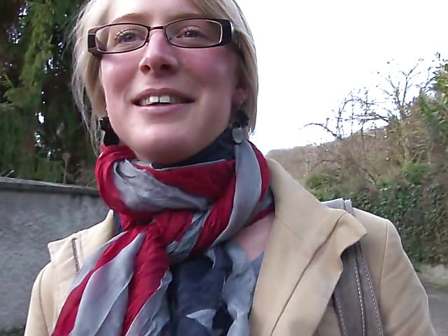 Busty French amateur getting her pussy and butt fucked