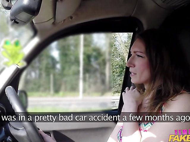 Sex in the cab with tattooed MILF Ava Austen