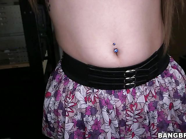 Backroom sex in POV with pierced tits girl Madison Chandler