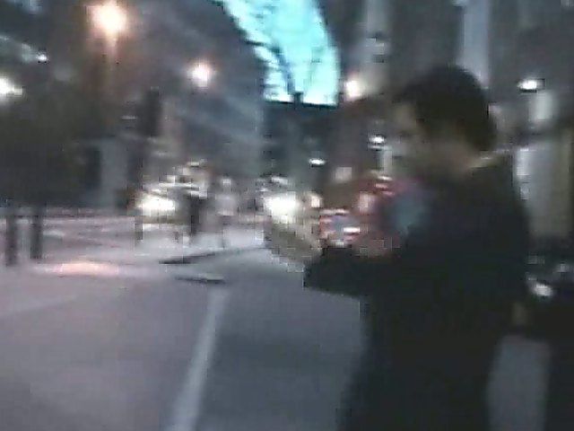 An amazing babe gets naked in the streets