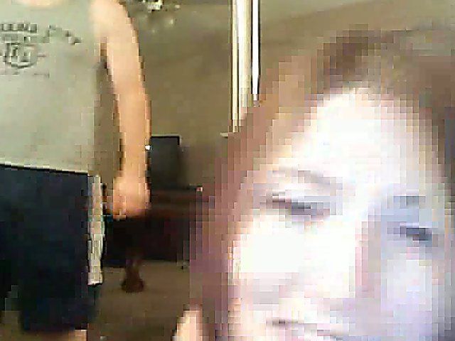 Two beautiful babes pose naked and suck cock