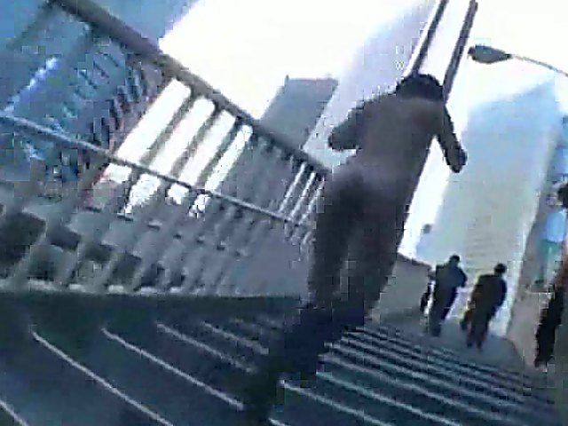 Hot beautiful babes run naked outside in public