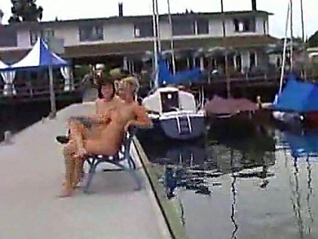 Hot scenes with naked sluts posing in public