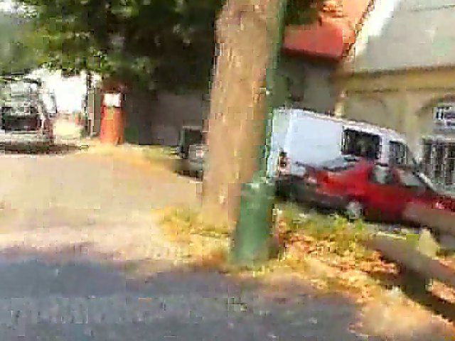 Stunning brunette gets to hot to handle