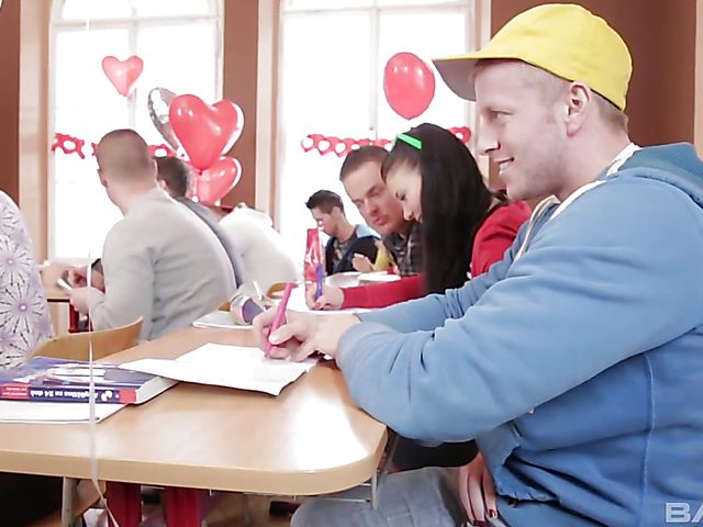 Valentines Day fucking with college teen girls