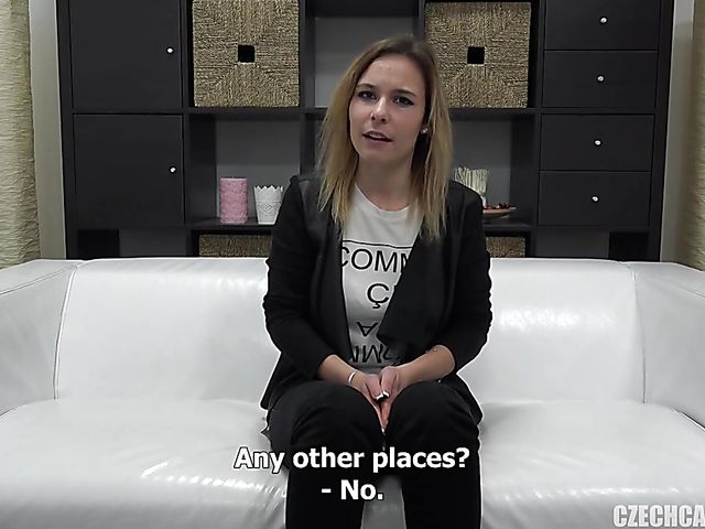 20-year-old Czech Petra with nice tits gets wet