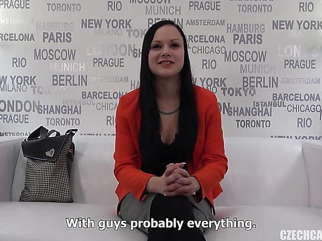 Czech Veronika shows her pretty pussy and gets fucked