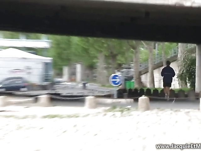 Public anal and blowjob with exotic Romany