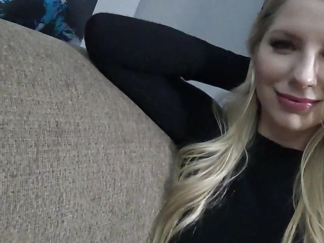 Blonde mom Ashley Fires takes a dick on the sofa