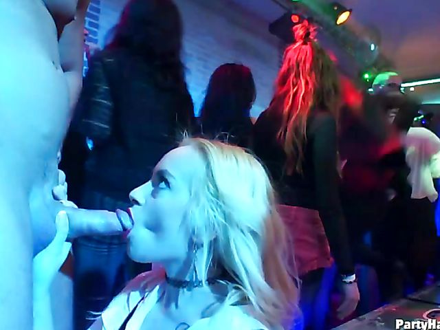 Hardcore party in the club where every girl is so horny