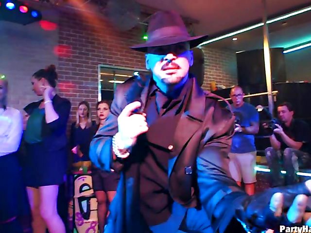 Hardcore party in the club where every girl is so horny