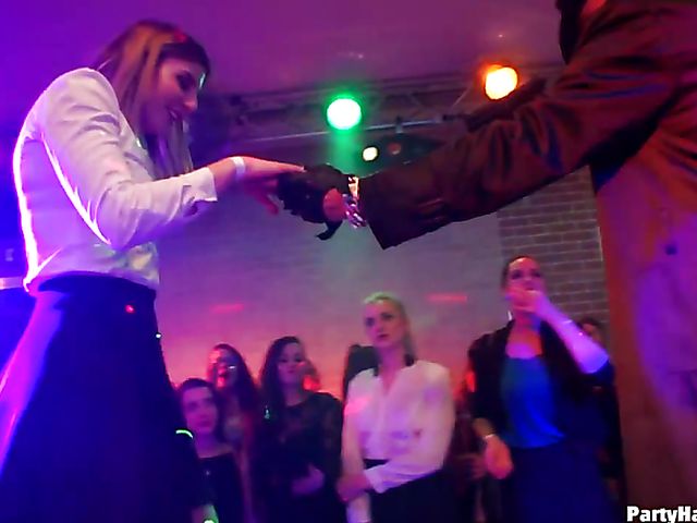 Hardcore party in the club where every girl is so horny