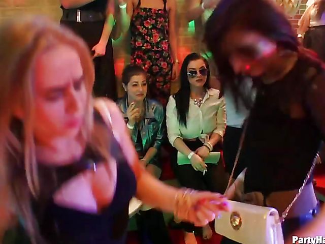 Hardcore party in the club where every girl is so horny