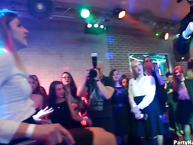 Hardcore party in the club where every girl is so horny