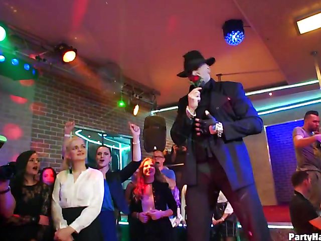 Hardcore party in the club where every girl is so horny