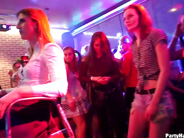 Hardcore party in the club where every girl is so horny