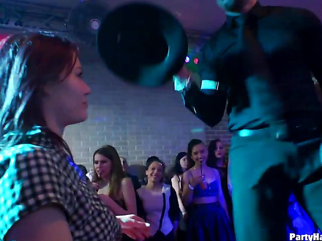 Hardcore party in the club where every girl is so horny