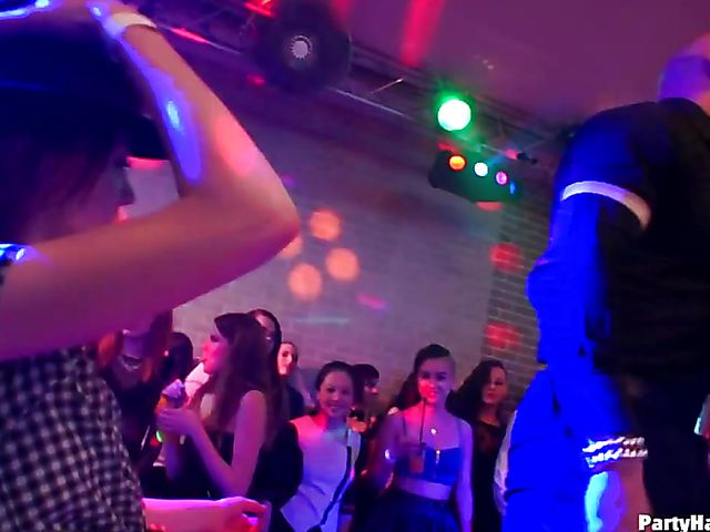 Hardcore party in the club where every girl is so horny