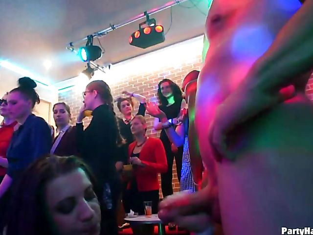 Hardcore party in the club where every girl is so horny